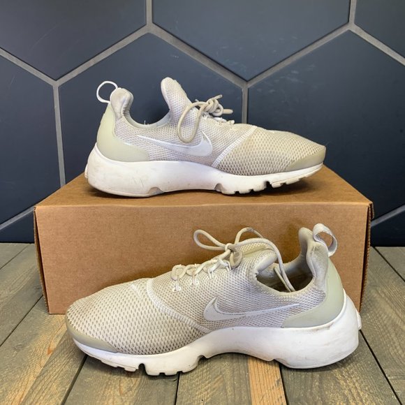 ~Used W/O Box! Womens Nike Air Presto White Flyknit Lace up Trainer Sneaker Size - Picture 2 of 6